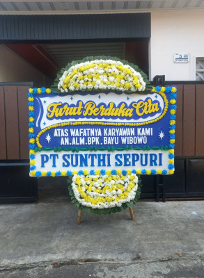 Papan Bunga Duka di Sidamulih